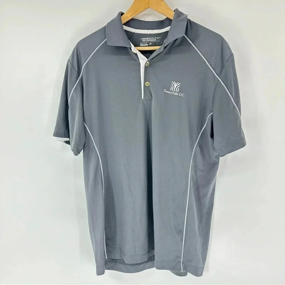Nike Dri Fit Golf Polo with Desert Falls Country Club Logo - Picture 1 of 8